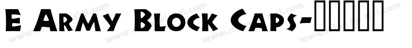 E Army Block Caps字体转换